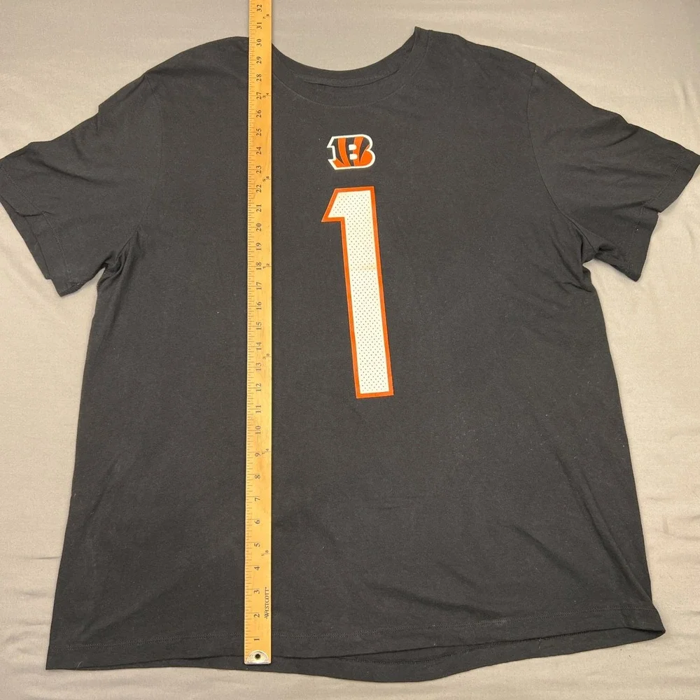 Nike NFL Cincinnati Bengals Ja'Marr Chase #1 T Shirt Adult XXL Black Tee
